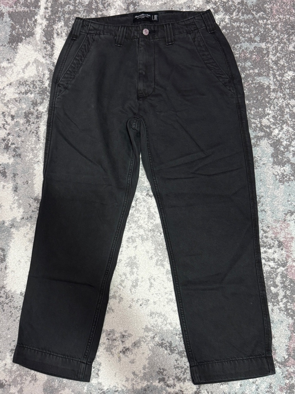 Abercrombie & Fitch Men's Black Relaxed Jeans